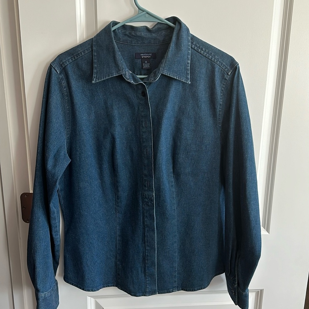 Ladies denim blouse